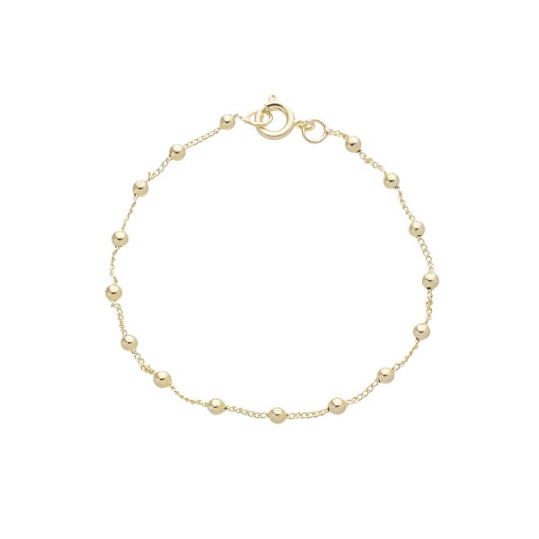 Pulseira Baby Bolinha Dourado