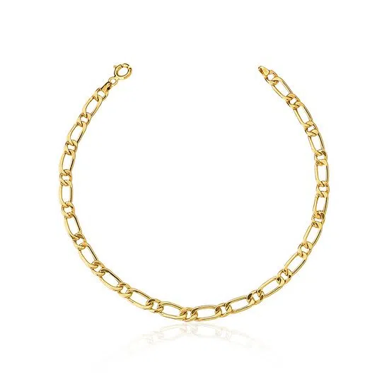 Pulseira Masculina Fígaro 1x1 2mm