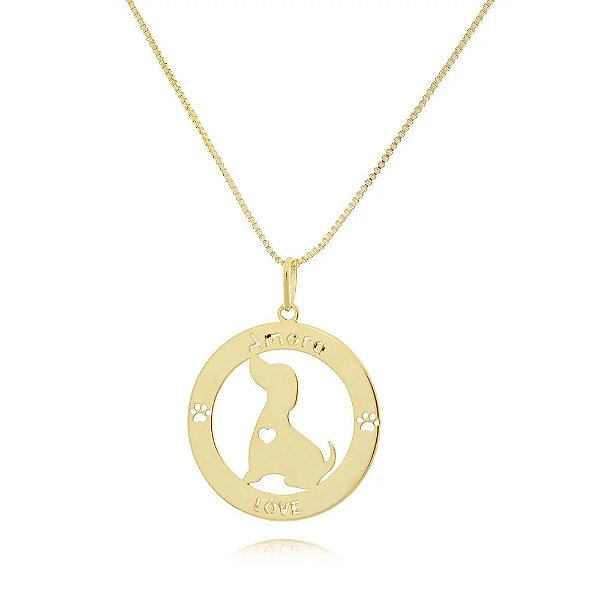 Mandala Com Pet e Nome Personalizado • Banhado a Ouro 18k