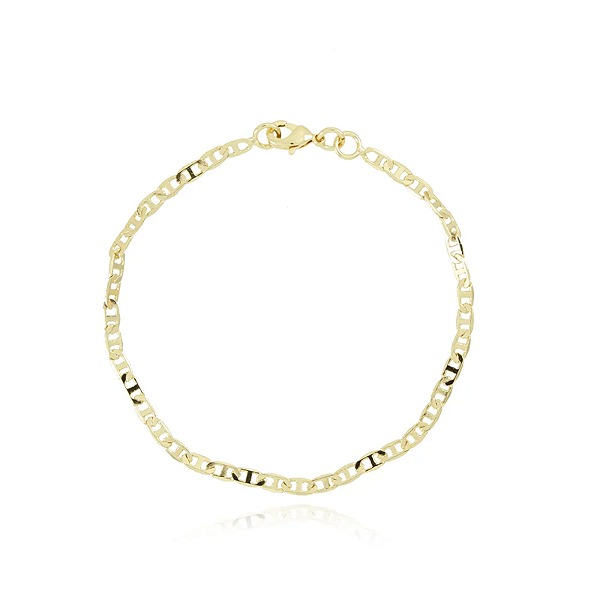 Pulseira Infantil Masculina Banhada a Ouro 18k