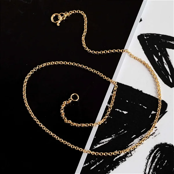 olar De Elinhos Infantil Masculino (35cm) • Banhado a Ouro 18k