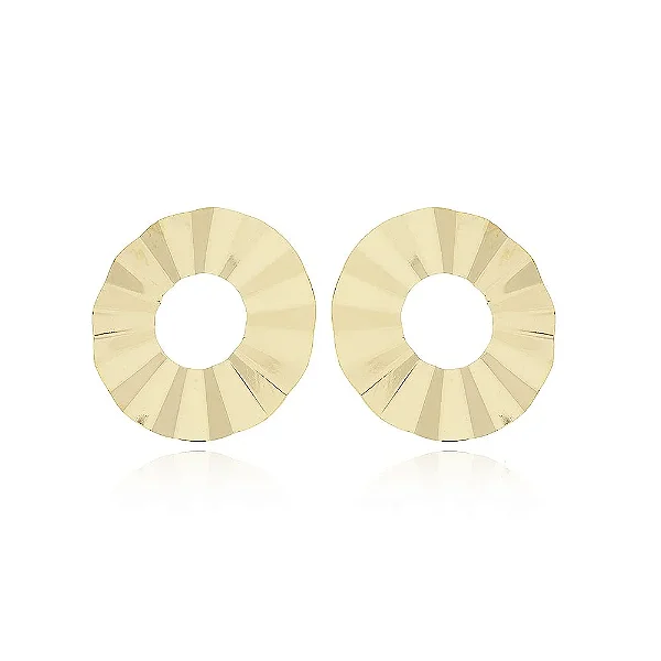 Do Brinco Abaulado (50mm) • Banhado a Ouro 18k