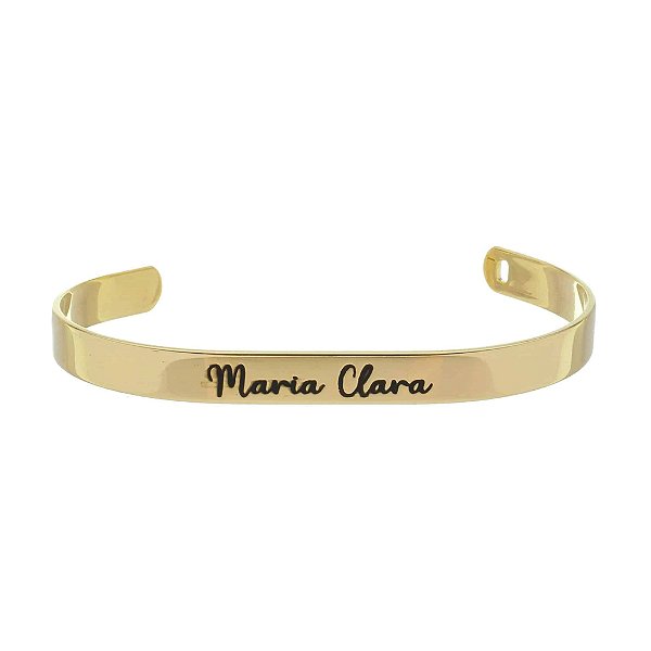 Bracele com escrita Personalizada • Banhado a Ouro ou prata