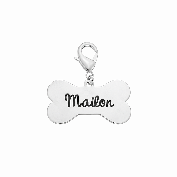 Pingente Pet Personalizado com Nome • Banho Ouro ou Prata