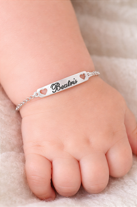 Pulseira Baby Infantil Personalizada • Prata 925