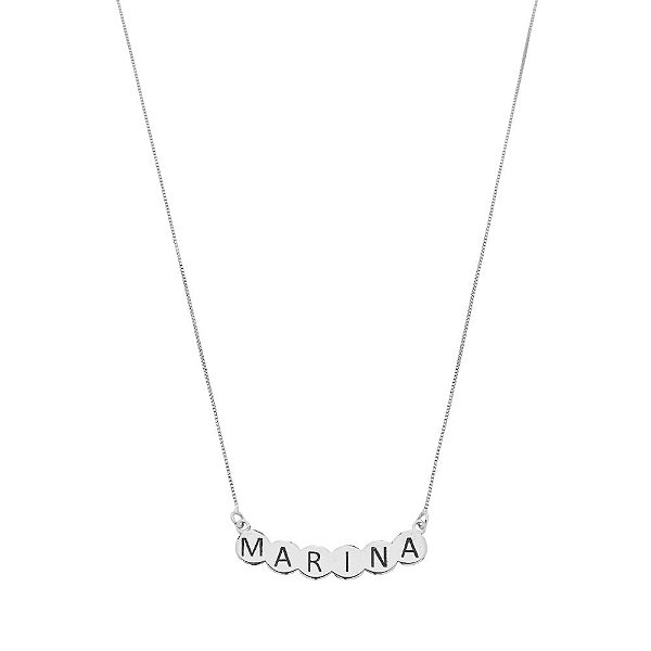 Colar nome persolizado • Banhado Ouro ou Prata