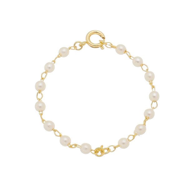 Pulseira Baby Pérola - Banhada