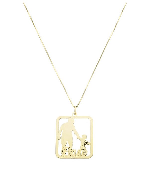 Colar Masculino Cartier • Filho e Nome