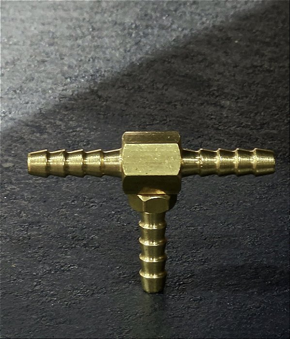 TEE DE LATÃO PARA MANGUEIRA