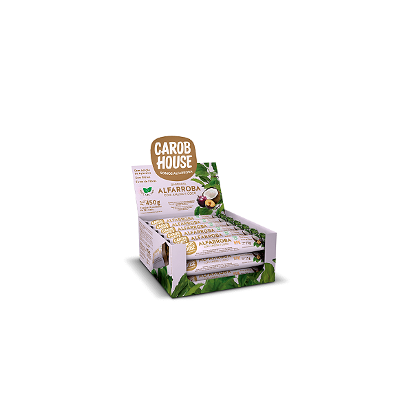 ALFARROBA COM AMEIXA E COCO 25G - DISPLAY C/18 UNIDADES
