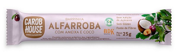 ALFARROBA COM AMEIXA E COCO 25G - UNIDADE