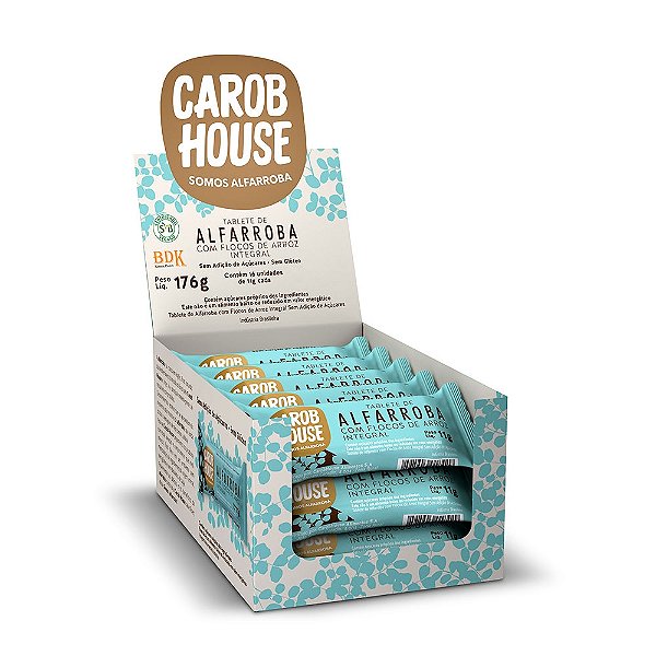 ALFARROBA COM FLOCOS DE ARROZ 11G - DISPLAY C/16 UNIDADES