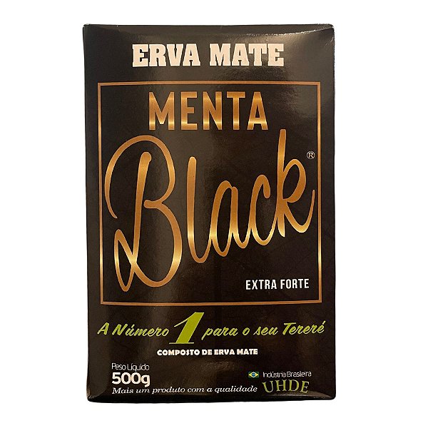 Erva Mate Tereré UHDE - Menta Black Extra Forte - 500g