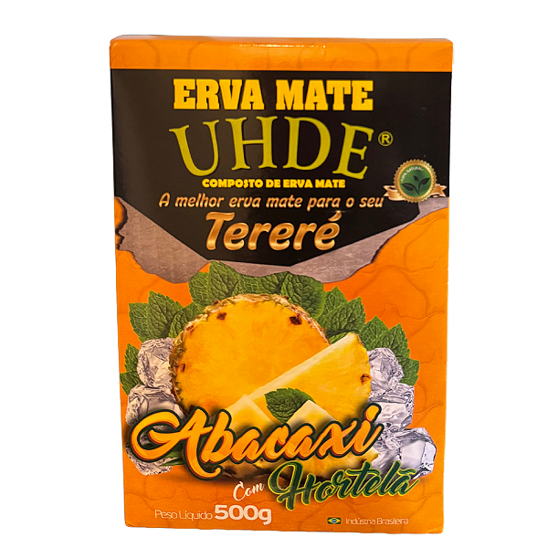 Erva Mate Tereré UHDE - Sabor Abacaxi com Hortelã - 500g
