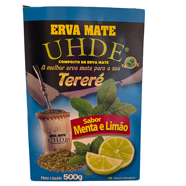 Erva Mate Tereré UHDE - Sabor Menta e Limão - 500g