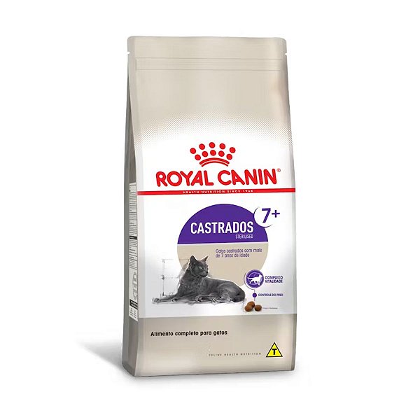 Ração Royal Canin Castrados 7+ - Gatos Castrados a Partir de 7 Anos de Idade - 1,5 Kg