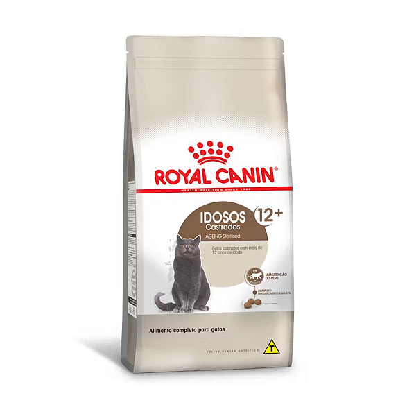 Ração Royal Canin Idosos Castrados 12+ - Gatos Castrados a Partir de 12 Anos de Idade - 1,5 Kg
