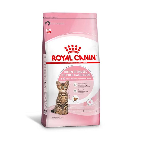 Ração Royal Canin Filhotes Castrados - Gatos de 6 a 12 meses de idade