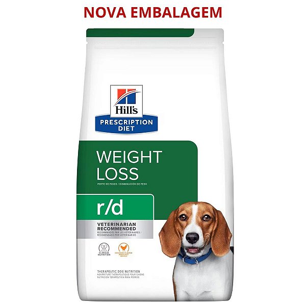 Ração Hill's Prescription Diet Obesidade R/D 3,85Kg - Cães Adultos Obesos e Sobrepeso