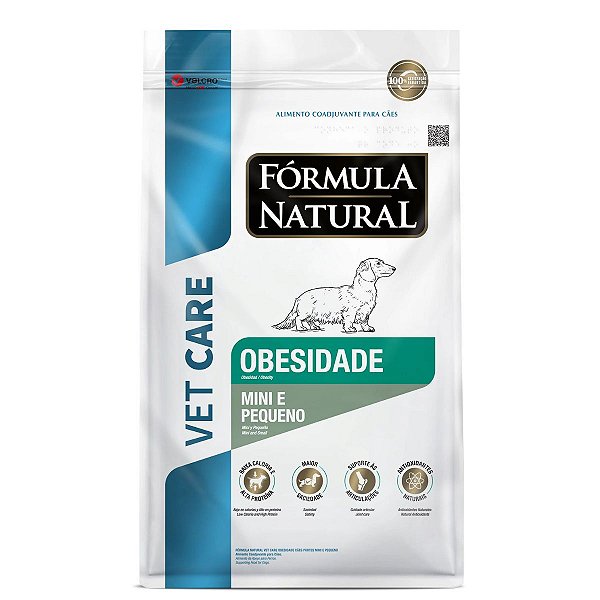 Ração Fórmula Natural Vet Care Obesidade Cães Adultos Porte Mini e Pequeno 2KG