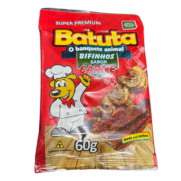 Petisco Bifinhos Batuta Sabor Carne Super Premium - Cachorros Todas As Raças