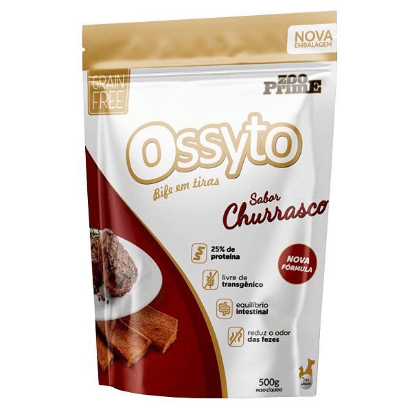 Petisco Bifinho Cachorro Ossyto Bife Em Tiras Sabor Churrasco 500g