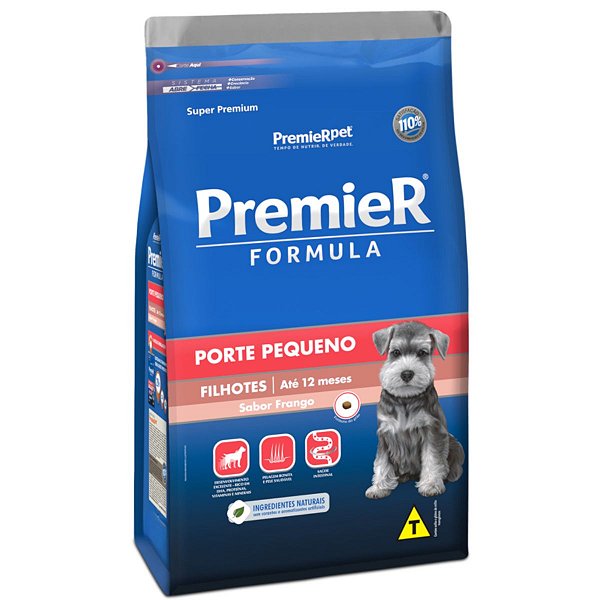 Ração Premier Formula Cachorros Filhotes Cães Porte Pequeno Sabor Frango - Premier Pet
