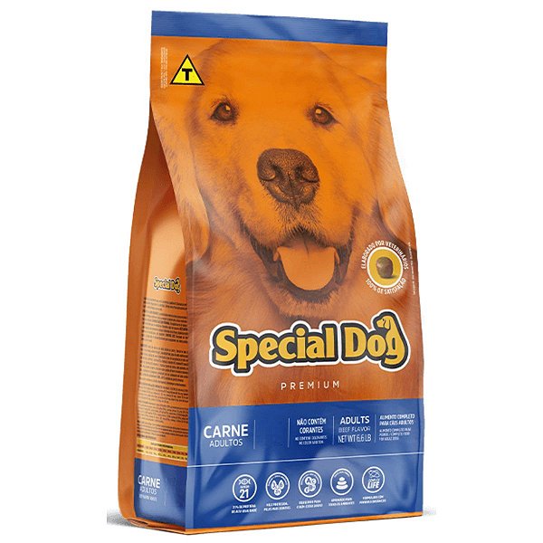Ração Special Dog Premium Adultos Sabor Carne 15 Kg