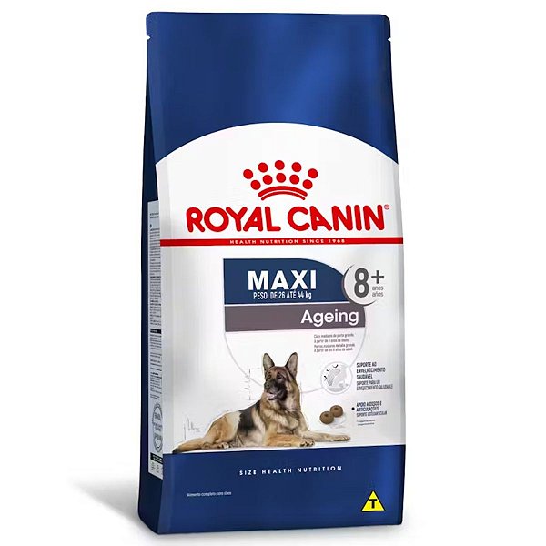 Ração Royal Canin Maxi Ageing 8+ 12 KG - Cães Adultos Maduros Porte Grande a Partir de 8 Anos