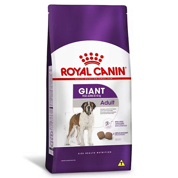 Ração Royal Canin Giant Adult 12 KG - Cães Adultos e Idosos Porte Gigante A Partir 18/24 Meses