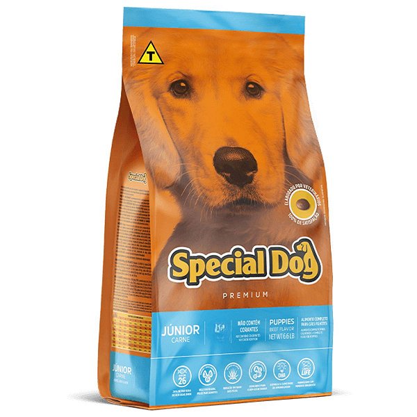 Ração Special Dog Premium Júnior Sabor Carne 20 Kg - Cães Filhotes
