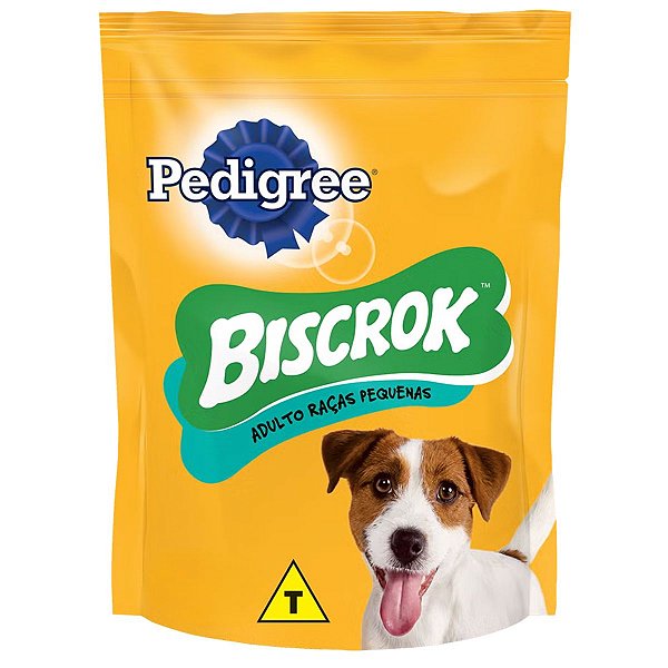 Petisco Pedigree Biscrok Adulto Raças Pequenas - Biscoito Crocante Formato Osso Cães Adultos