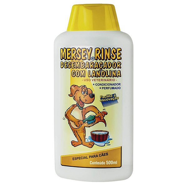 Condicionador Perfumado Desembaraçador com Lanolina para Cães 500ml - Mersey Rinse
