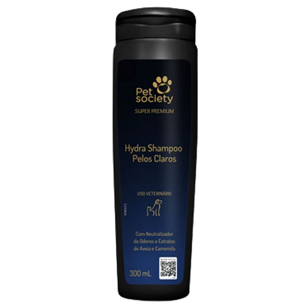 Hydra Shampoo Pelos Claros Para Cães e Gatos 300ml - Pet Society - Neutraliza Odores