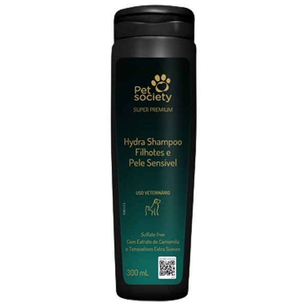 Hydra Shampoo Filhotes e Pele Sensível Para Cães e Gatos 300ml - Pet Society