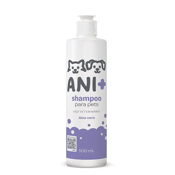 Shampoo Para Pets Aloe Vera Ani+ 500ml - Pelos Fofos e Macios