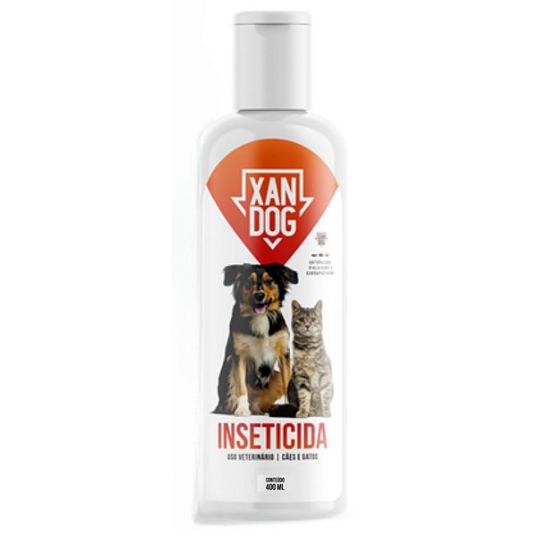 Shampoo Inseticida para Cães e Gatos 400ml - Xandog - Antipulgas e Carrapatos