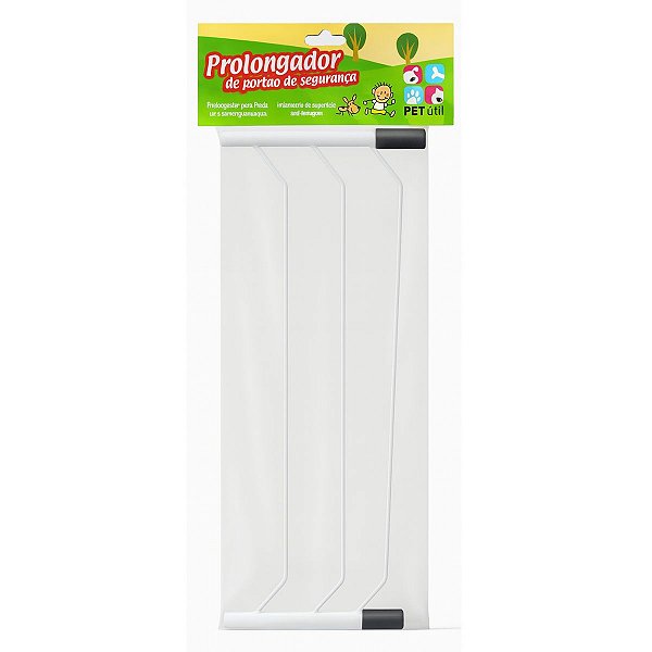 Prolongador de Portão de Segurança 15cm para Cães, Bebês, Crianças - Extensor, Grade Extensora - Pet Útil