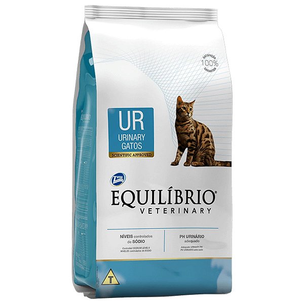 Ração Equilíbrio Veterinary Urinary Gatos UR 2Kg – Suporte Nutricional para Distúrbios Urinários