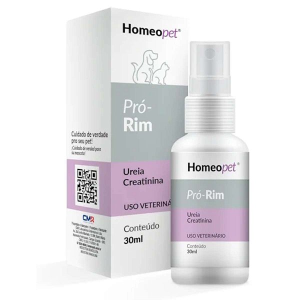 Pró-Rim Homeopet Spray 30 ml – Tratamento Homeopático Renal para Cães e Gatos