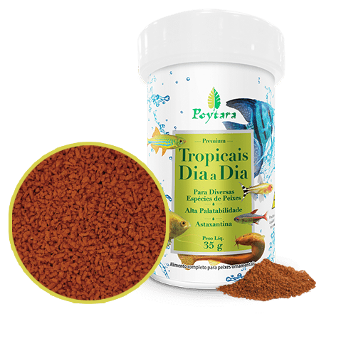 Poytara Tropicais Dia a Dia Alimento para Peixes Tropicais
