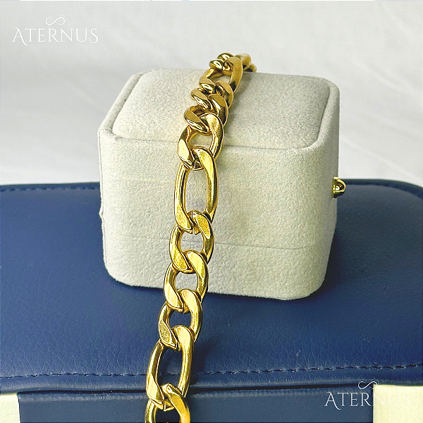 Pulseira Dourada 3X1 - 22cm