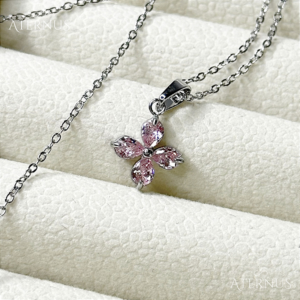 Colar Estrela de Belém em Zircônia - Rosa
