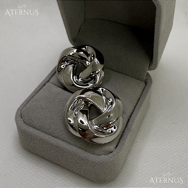 Brinco Enrolado - Ródio