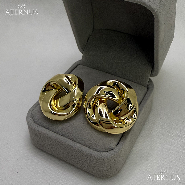 Brinco Enrolado - Ouro