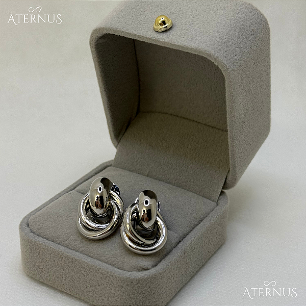 Brinco Argolas Delicado - Ródio