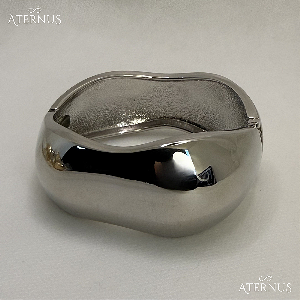 Bracelete Organico Robusto - Ródio