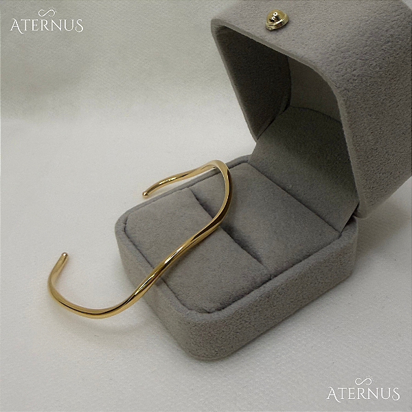 Bracelete Delicado Curvado - Ouro