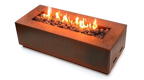 Fire Pit Lareira externa com Base 100cm - Aço Cortein