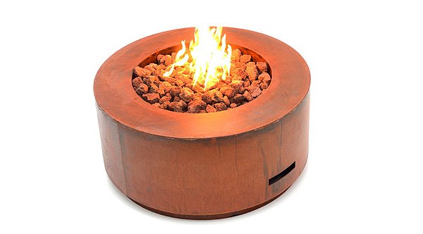 Fire Pit Lareira externa Redonda com Base 85cm - Aço Cortein
